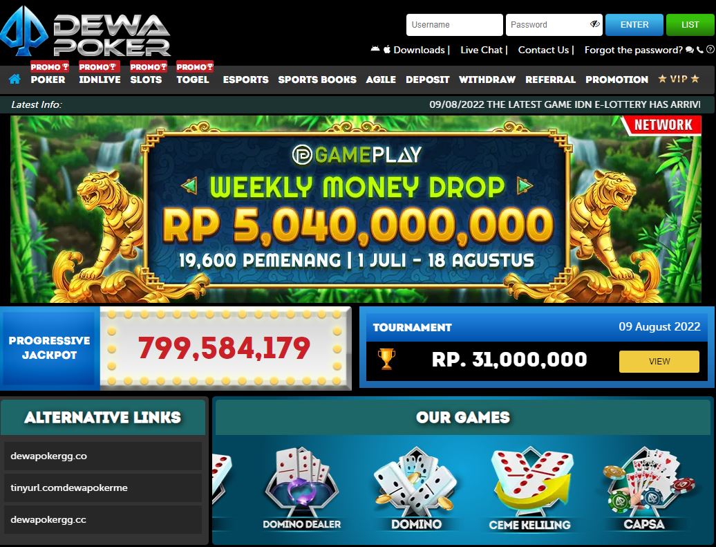 Dewa Poker Gambling Website