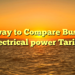 The way to Compare Business Electrical power Tariffs